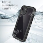For iPhone 13 RedPepper Transparent Dot Shockproof Waterproof PC + TPU Protective Case(Black) - Image 4