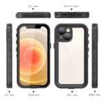 For iPhone 13 mini RedPepper Transparent Dot Shockproof Waterproof PC + TPU Protective Case (Black) - Image 2