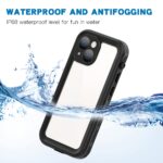 For iPhone 13 mini RedPepper Transparent Dot Shockproof Waterproof PC + TPU Protective Case (Black) - Image 4