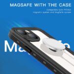 For iPhone 13 mini RedPepper Transparent Dot Shockproof Waterproof PC + TPU Protective Case (Black) - Image 6