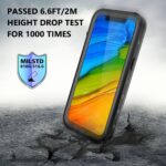 For iPhone 13 Pro RedPepper Transparent Dot Shockproof Waterproof PC + TPU Protective Case (Black) - Image 3