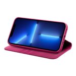 For iPhone 13 Pro Max QIALINO Business Horizontal Flip Leather Case with Holder & Card Slots & Wallet  (Rose Red) - Image 4