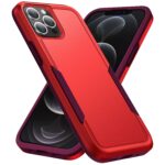 For iPhone 12 Pro Max Pioneer Armor Heavy Duty Shockproof Phone Case(Red)
