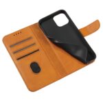For iPhone 12 Pro Max Calf Texture Buckle Horizontal Flip Leather Case with Holder & Card Slots & Wallet(Khaki) - Image 5