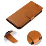 For iPhone 12 Pro Max Calf Texture Buckle Horizontal Flip Leather Case with Holder & Card Slots & Wallet(Khaki) - Image 7