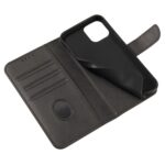 For iPhone 12 Pro Max Calf Texture Buckle Horizontal Flip Leather Case with Holder & Card Slots & Wallet(Black) - Image 5