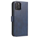 For iPhone 12 Pro Max Calf Texture Buckle Horizontal Flip Leather Case with Holder & Card Slots & Wallet(Blue) - Image 3