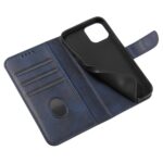 For iPhone 12 Pro Max Calf Texture Buckle Horizontal Flip Leather Case with Holder & Card Slots & Wallet(Blue) - Image 5
