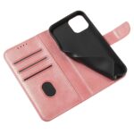 For iPhone 12 Pro Max Calf Texture Buckle Horizontal Flip Leather Case with Holder & Card Slots & Wallet(Rose Gold) - Image 5