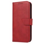For iPhone 12 Pro Max Calf Texture Buckle Horizontal Flip Leather Case with Holder & Card Slots & Wallet(Red) - Image 2