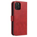 For iPhone 12 Pro Max Calf Texture Buckle Horizontal Flip Leather Case with Holder & Card Slots & Wallet(Red) - Image 3