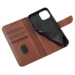 For iPhone 12 Pro Max Calf Texture Buckle Horizontal Flip Leather Case with Holder & Card Slots & Wallet(Brown) - Image 5