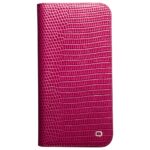For iPhone 13 Pro Max QIALINO Small Crocodile Texture Horizontal Flip Leather Case with Holder & Card Slots & Wallet (Rose Red) - Image 2