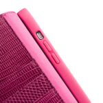 For iPhone 13 Pro Max QIALINO Small Crocodile Texture Horizontal Flip Leather Case with Holder & Card Slots & Wallet (Rose Red) - Image 5