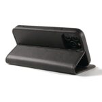 For iPhone 12 mini Calf Texture Magnetic Horizontal Flip Leather Case with Holder & Card Slots & Wallet (Black) - Image 4