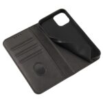 For iPhone 12 mini Calf Texture Magnetic Horizontal Flip Leather Case with Holder & Card Slots & Wallet (Black) - Image 6