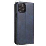 For iPhone 12 mini Calf Texture Magnetic Horizontal Flip Leather Case with Holder & Card Slots & Wallet (Blue) - Image 3
