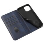 For iPhone 12 mini Calf Texture Magnetic Horizontal Flip Leather Case with Holder & Card Slots & Wallet (Blue) - Image 6