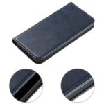 For iPhone 12 mini Calf Texture Magnetic Horizontal Flip Leather Case with Holder & Card Slots & Wallet (Blue) - Image 7