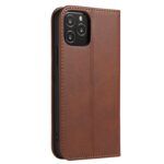 For iPhone 12 mini Calf Texture Magnetic Horizontal Flip Leather Case with Holder & Card Slots & Wallet (Brown) - Image 3