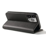 For iPhone 12 Pro Max Calf Texture Magnetic Horizontal Flip Leather Case with Holder & Card Slots & Wallet(Black) - Image 4