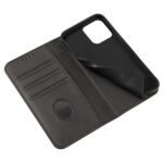 For iPhone 12 Pro Max Calf Texture Magnetic Horizontal Flip Leather Case with Holder & Card Slots & Wallet(Black) - Image 6