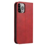 For iPhone 12 Pro Max Calf Texture Magnetic Horizontal Flip Leather Case with Holder & Card Slots & Wallet(Red) - Image 3