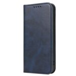 For iPhone 12 Pro Max Calf Texture Magnetic Horizontal Flip Leather Case with Holder & Card Slots & Wallet(Blue) - Image 2