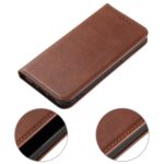 For iPhone 12 Pro Max Calf Texture Magnetic Horizontal Flip Leather Case with Holder & Card Slots & Wallet(Brown) - Image 7