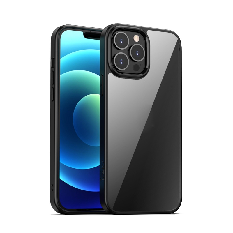 EDA002099803C.jpg For iPhone 13 Pro iPAKY Bright Color Series TPU + PC Shockproof Protective Case (Black) - Image 1
