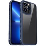 For iPhone 13 Pro Max iPAKY MG Series Transparent TPU + PC Airbag Shockproof Case (Blue)