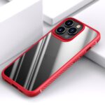 For iPhone 13 Pro Max iPAKY MG Series Transparent TPU + PC Airbag Shockproof Case (Red) - Image 2