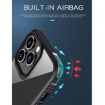 For iPhone 13 Pro Max iPAKY MG Series Transparent TPU + PC Airbag Shockproof Case (Red) - Image 3