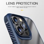 For iPhone 13 Pro Max iPAKY MG Series Transparent TPU + PC Airbag Shockproof Case (Red) - Image 4