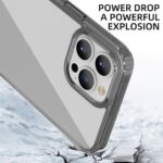 For iPhone 13 Pro Max iPAKY Transparent Shockproof TPU + PC Protective Case (Transparent Black) - Image 7