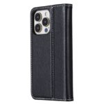 For iPhone 13 GEBEI PU+TPU Horizontal Flip Protective Case with Holder & Card Slots(Black) - Image 3