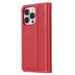 For iPhone 13 GEBEI PU+TPU Horizontal Flip Protective Case with Holder & Card Slots(Rose Red) - Image 3