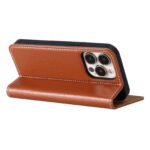 For iPhone 13 GEBEI PU+TPU Horizontal Flip Protective Case with Holder & Card Slots(Brown) - Image 5