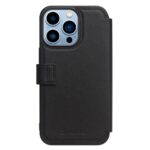 For iPhone 13 Pro Max QIALINO Magnetic Buckle Phone Leather Case with Card Slot (Black) - Image 3