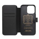 For iPhone 13 Pro QIALINO Magnetic Buckle Phone Leather Case with Card Slot (Black) - Image 5