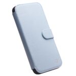 For iPhone 13 Pro QIALINO Magnetic Buckle Phone Leather Case with Card Slot (Sierra Blue) - Image 4