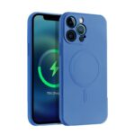 For iPhone 12 Pro Liquid Silicone Full Coverage Magsafe Phone Case(Blue)