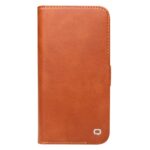 For iPhone 13 Pro QIALINO Magnetic Buckle Leather Phone Case (Brown) - Image 2