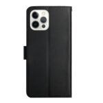 For iPhone 12 Pro Genuine Leather Fingerprint-proof Horizontal Flip Phone Case(Black) - Image 3