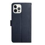 For iPhone 12 Pro Genuine Leather Fingerprint-proof Horizontal Flip Phone Case(Blue) - Image 3