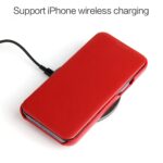 For iPhone 13 Pro Max Fierre Shann Magnetic Genuine Leather Phone Case (Red) - Image 6