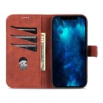 For iPhone 14 Pro Max AZNS Skin Feel Calf Texture Horizontal Flip Leather Case (Brown) - Image 5