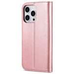 For iPhone 14 Pro Max AZNS Skin Feel Calf Texture Horizontal Flip Leather Case (Rose Gold) - Image 3