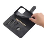 For iPhone 14 Pro Max AZNS Skin Feel Calf Texture Horizontal Flip Leather Case (Black) - Image 7