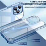 For iPhone 14 Pro Max iPAKY Shockproof PC + TPU Protective Phone Case (Transparent) - Image 2